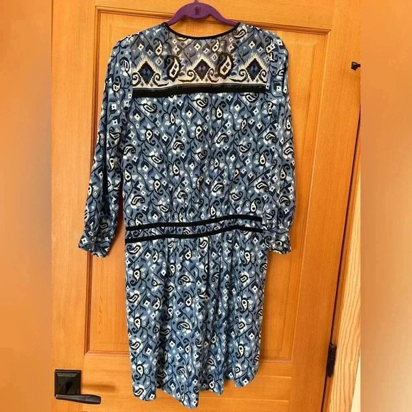 Veronica Beard Women’s Venice Ikay Front Tie Dress. Blue size 2. - Picture 11 of 15